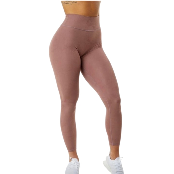 Alphalete Alphalux High Rise Wonder Leggings 27" Inseam Dusty Rose Size Large - Picture 1 of 8